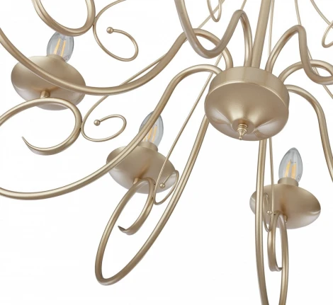 Подвесная люстра Arte Milano AM349159 349159/8 CG (220V, на цепи, подсвечник, свеча)