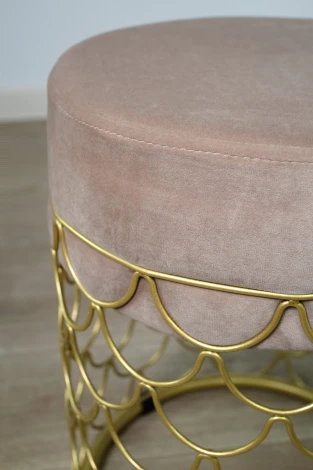 Пуф Sheffilton SHT-B13 Латте/золото 2585961301