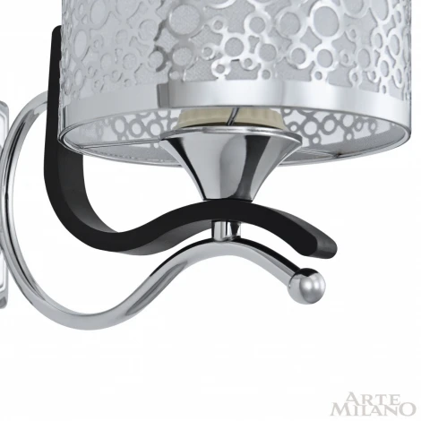 Бра Arte Milano Florentia-6787 306787/1W Bk/Ni (220V)