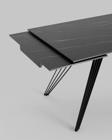 Стол обеденный Stool Group Пандора раскладной 180-280*90 керамика темная УТ000034892