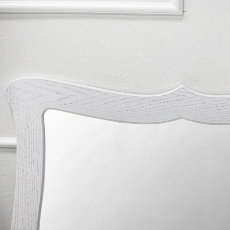 Зеркало навесное Берже 23 белый ясень 97 см х 67 см от фабрики Mebelik