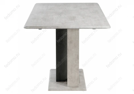 Стол на тумбе Woodville Санса 120 камень светлый / камень темный 462111
