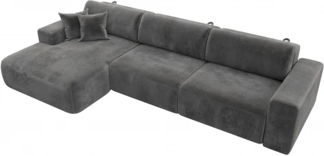 Диван угловой Лига-036 НПБ Классик Лонг левый угол Лига Диванов (Велюр) арт.127797L