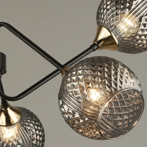 Потолочная люстра на штанге Reluce 04898-0.3-06 COFFEE+FGD (220V)