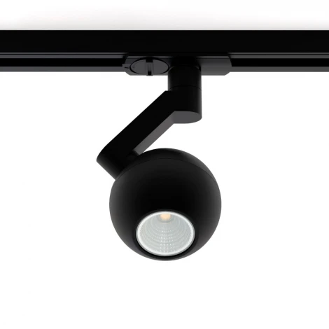 Трековый светильник однофазный 7W 220V Black RAUMBERG 8588Bk (LED, шар)