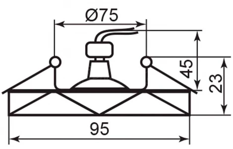 Встраиваемый точечный светильник Feron 19701 (12V)