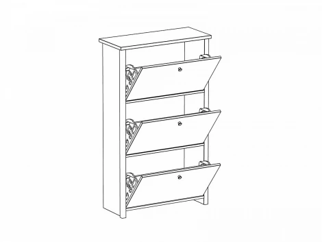 Обувница Village ОГОГО 332503 (ясень коимбра)