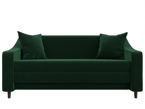 Диван прямой Лига-071 (ЛДСП,Брус,Фанера/Дерево/Велюр/Зеленый) Лига Диванов 129765