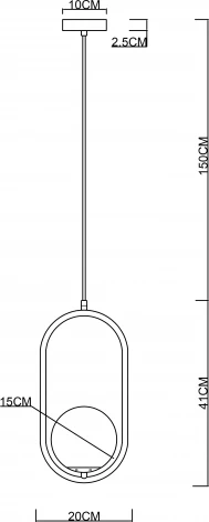 Подвесной светильник Arte Lamp Matisse A7745SP-1BK