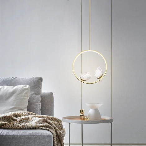 Подвесной светильник Babetta Ring 1 L320 Brass 4000К ImperiumLoft Babetta-Ring01 (186735-23) (LED, 220V, на проводе)