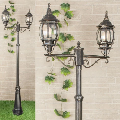 Наземный фонарь Elektrostandard Farola NLG99HL004 черное золото