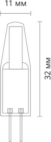 Светодиодная лампа капсульная 1.5W 140Lm 3000К G4 Arte Lamp Lugo A0415-3K