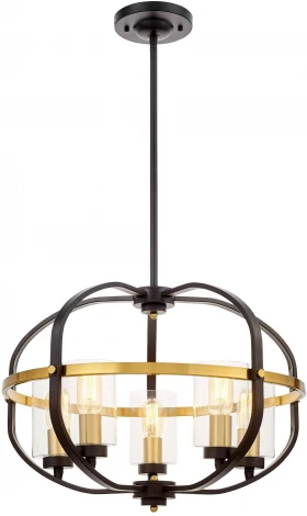 Подвесная люстра Lumina Deco LDP 1141-5 BK+MD