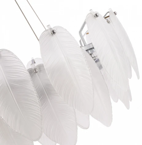 Подвесная люстра Arte Milano AM-4653 4653.D450.H240.E14.5 Ni (220V, на тросе, перо)