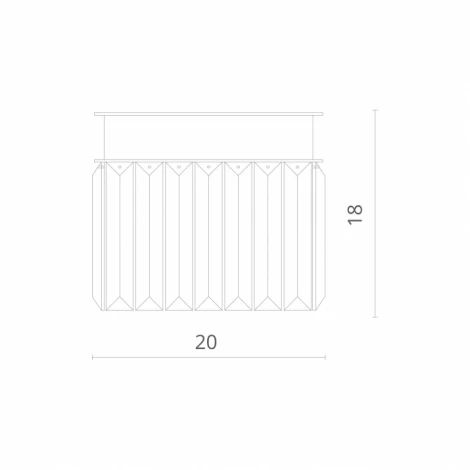 Настенный светильник Divinare Charlie 6817/02 AP-1 (220V, хрусталь)