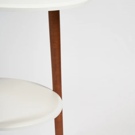 Подставка FLORISTE Белый (ножки орех) (МДФ/дерево)