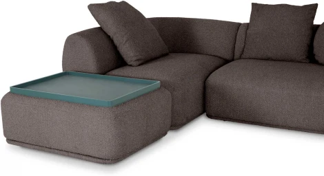 Диван Fabro ОГОГО (арт.853866), (Ткань,Букле/Коричневый)