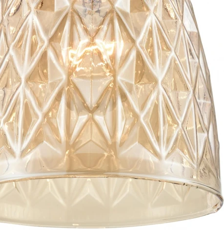 Подвесной светильник Lumion Elenika 8056/1А черный/амбер металл/стекло E27 1*60W 220V