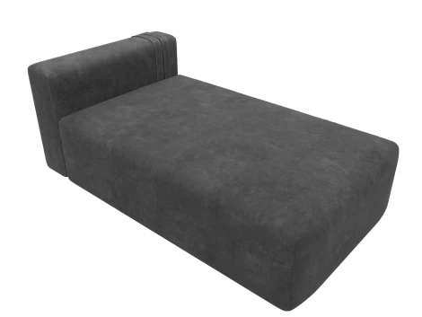 Модуль канапе Лига-060 НПБ (ЛДСП,Брус,Фанера,Велюр/Темно-серый) Лига Диванов 129565