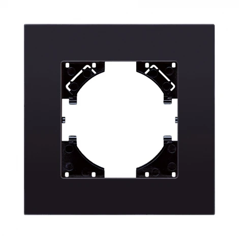 Рамка 1-постовая стекло черный Kollinger Reflex MG RM1BK