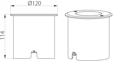 Встраиваемый уличный светильник светодиодный IP67 Natural Concepts Dwell NC-003866+B (220V, круглые)