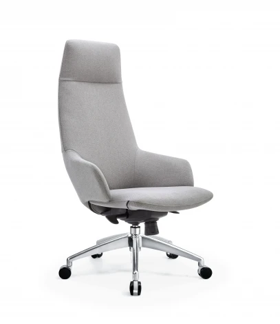 Кресло руководителя TopChairs Bow в ткани серый TopChairs УТ000042981