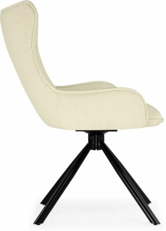 Стул на металлокаркасе Woodville Chicago cream / black арт.15829