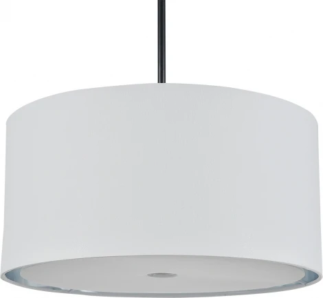 Потолочная люстра на штанге Escada Idea 10186/1S 1x60Вт E27, металл/ткань, чёрный (220V, круглые)