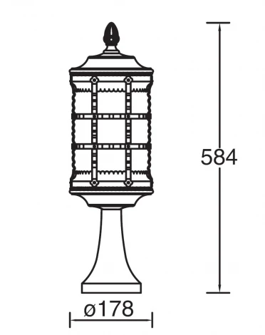 Наземный фонарь Oasis Light Barselona Bg 81204