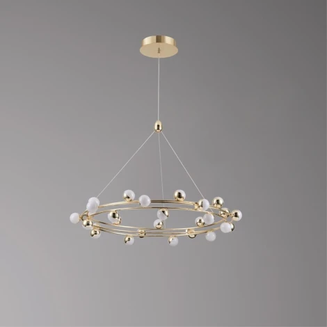 Подвесная люстра светодиодная Aployt Delfin APL.774.03.81 (220V, на тросе, шарики)