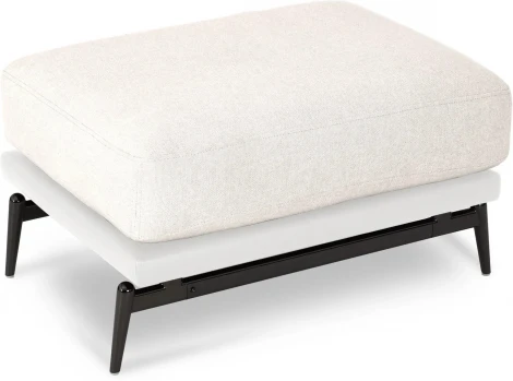 Пуф Ispani ОГОГО (арт.808364), (Ткань,Экокожа/Белый)