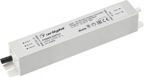 Блок питания ARPV-24020-B (24V, 0.8A, 20W) (IP67 Металл) 020848 Arlight ARPV