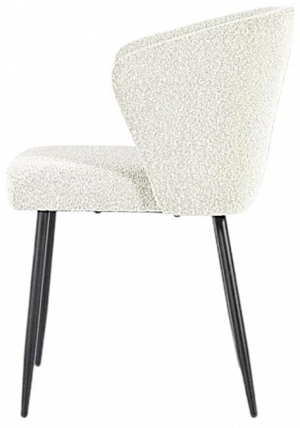 Набор из 2 стульев Cadence Serene Hesby (Металл/Букле, Белый) арт.HSBI_DC148_white_2