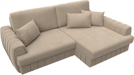 Диван угловой Лига-057 НПБ угол правый Лига Диванов (Велюр) арт.129268