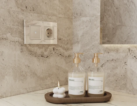 Рамка Ambrella Volt ALFA Grand (Серо-бежевый мрамор) 3-ая AF930603