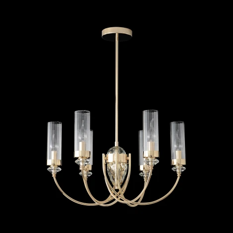 Потолочная люстра на штанге Crystal Lux SECRET SP6 GOLD