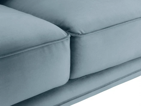 Диван Amsterdam трехместный ОГОГО (арт.342353), (Ткань/Голубой)