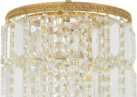 Потолочная люстра на штанге Arti Lampadari Stella Gold Stella E 1.5.20.102 G (220V, хрусталь)