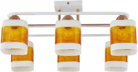 Потолочная люстра на штанге Arte Milano AMALFI 322008/6 WH+FG