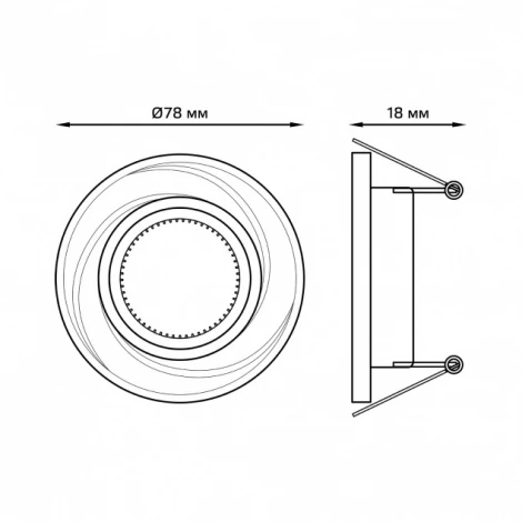 Встраиваемый точечный светильник Gauss Aluminium AL015 (220V)