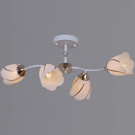 Потолочная люстра на штанге Reluce 35360-0.3-04 WH+FG