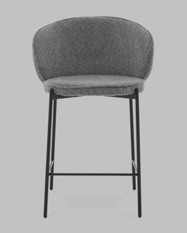 Стул полубарный Тисдейл букле темно-серый Stool Group арт.УТ000041696