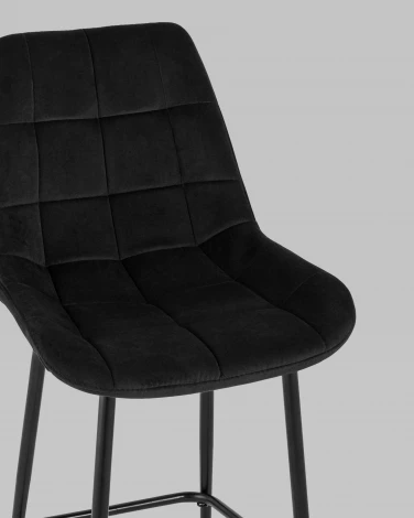 Стул полубарный Stool Group Флекс велюр черный УТ000025265