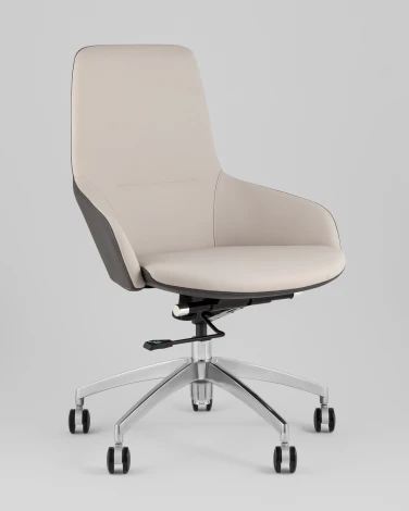 Кресло офисное TopChairs Soulo светло-серый, серый арт.УТ000039420