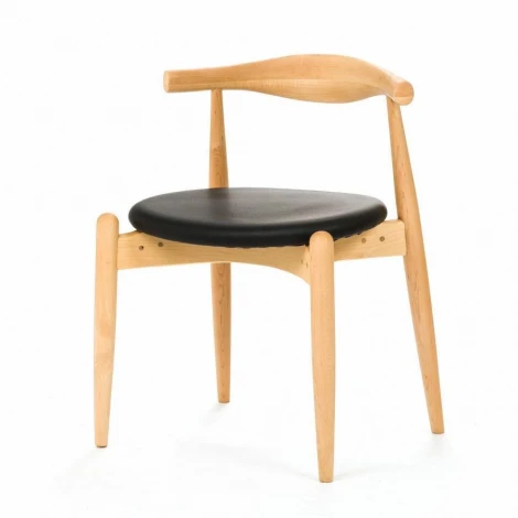 Стул Elbow Cosmo Черный кожа