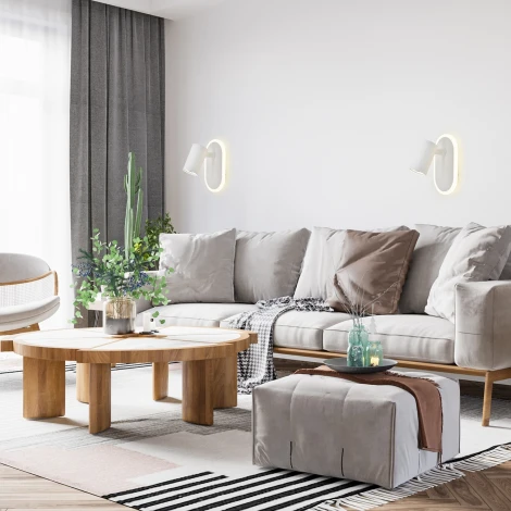 Спот светодиодный Escada Omega 10222/2LED White 11Вт, 4000K, металл/акрил, белый (220V)