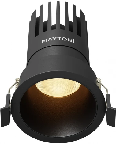 Встраиваемый светильник Maytoni Dip DL118-15W-2.7K-B (LED, 220V, круглые)
