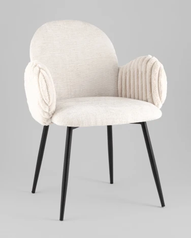 Стул обеденный Stool Group Wave Stripes букле светло-серый арт.УТ000040341