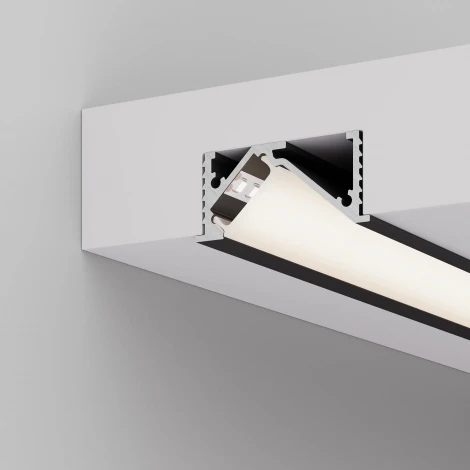 Профиль SL-BEVEL-W32-F-2000 ANOD BLACK (Arlight, Алюминий) 063941