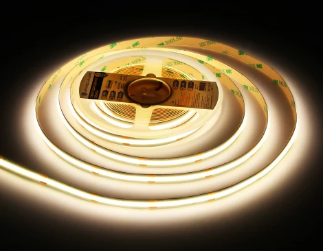 Светодиодная лента COB 528Led/14W m/ 24V IP20 4500K/ 5m*10mm*2mm (2 конт.) Ambrella Illumination GS4752